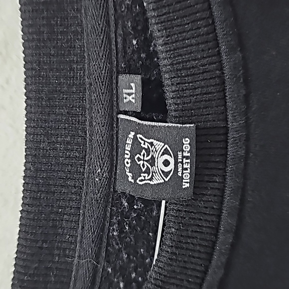 Mcqueen And The Violet Fog Sweatshirt Black Embroidered Wiz Khalifa Size XL - Picture 3 of 9
